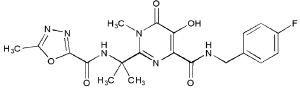 Figure 2. The chemical structure of raltegravir.